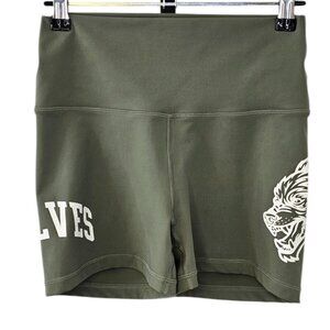 Darc Sport Womens She Shorts, Scrunch Butt, Athletic, Wolves,Streetwear,  Size M